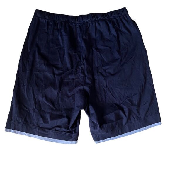 Hart Schaffner Marx Loungwear Navy Blue Light Blue Trim Two Piece Set Size M - Picture 7 of 13
